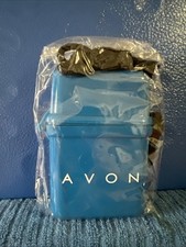 Avon Beach Caddy Blue Plastic Waterproof Container Case w/ Strap