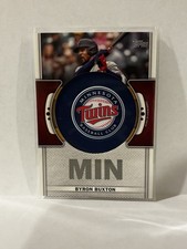2023 Topps #TLP-BBX Byron Buxton Team Logo Commemorative Patch Minnesota Twins