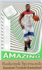 2020-21 Panini Illusions #16 Zion Williamson Amazing Emerald