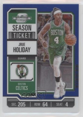 2023-24 Panini Contenders Optic Season Ticket Blue Prizm 60/99 Jrue Holiday 17hw