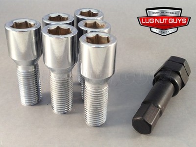 Wheel Lug Bolts 20 Pack 20-Pack M12x1.25 Wheel Lug Bolts For Jeep
