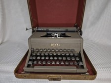 Royal Companion 1950s Classic Mid-Century Portable Typewriter With Case thumbnail