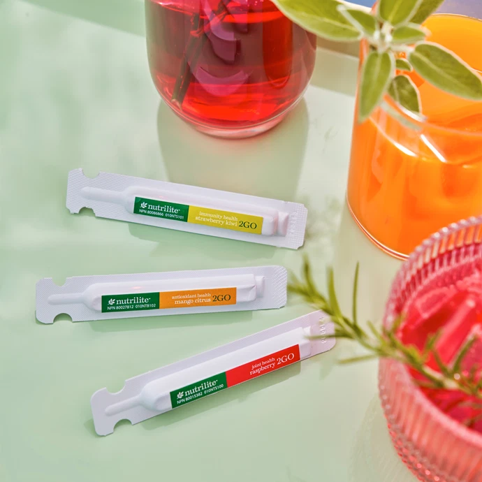 Amway Nutrilite Twist Tubes 2Go 20 tubos pacote de variedade imunidade saúde - Imagem 3 de 4