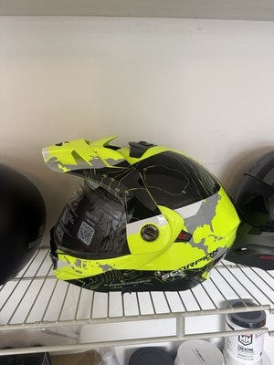 Scorpion EXO AT960 Modular Helmet Topographic Hi-Vis/Black XLarge XL   DISPLAY  