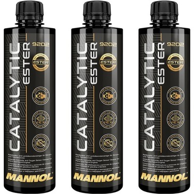 3x 450 ml MANNOL KATALYSATOR ESTER LAMBDASONDEN REINIGER BENZIN ADDITIV ZUSATZ