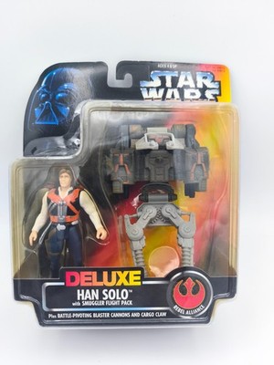 STAR WARS - POTF2 - Han Solo Deluxe - Flight Pack - red US card