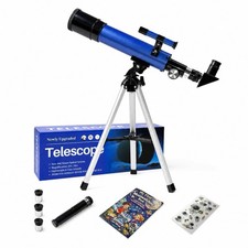 Telescope for Kids 8  12, Beginner Kids Telescope 50mm Aperture with Tripod, 2...