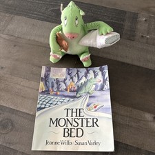 Dennis The Monster Bed Stuffed Toy Book Susan Varley MerryMakers 6 Inch 1986