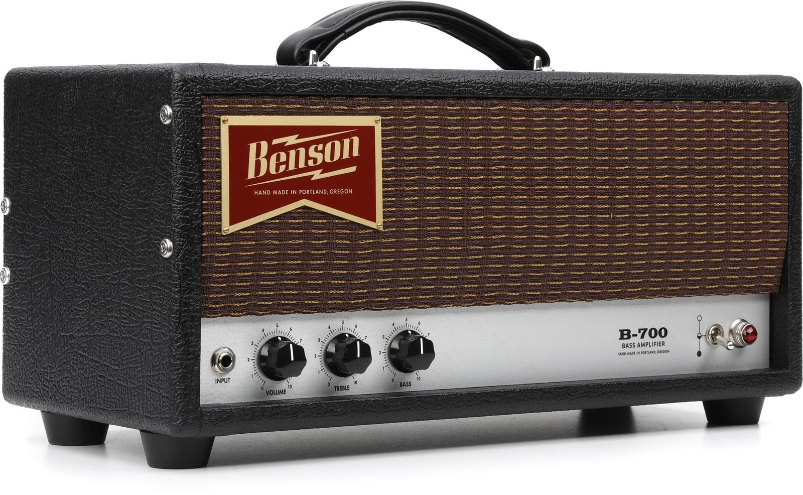 Басовая головка Benson Amps B700 мощностью 700 Вт - Черный Tolex/Oxblood
