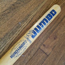 Vintage Louisville Slugger Hillerich & Bradsby Co JUMBO Wood Softball Bat 33