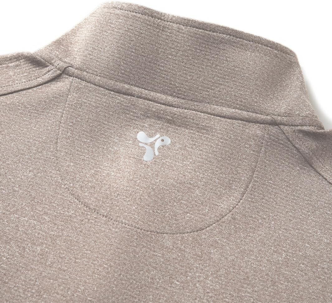 Men's Quarter Zip Golf Pullover Men Mock Neck Sweatshirts Dry image 7