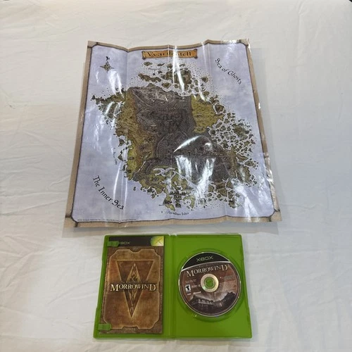 Elder Scrolls III: Morrowind (Microsoft Xbox Tested . With Map Poster