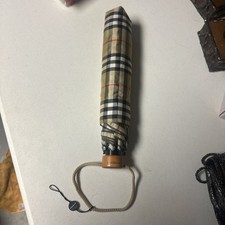 BURBERRY Folding Umbrella Parasol Nova Check Unisex beige