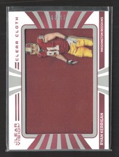 2016 Panini Clear Vision Clear Cloth Ryan Kerrigan #31 Clear Cloth 66/86 Jersey