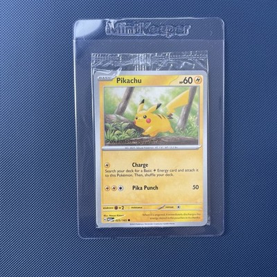 Pikachu 025/165 Pokémon Together 151 Stamped Promo SEALED
