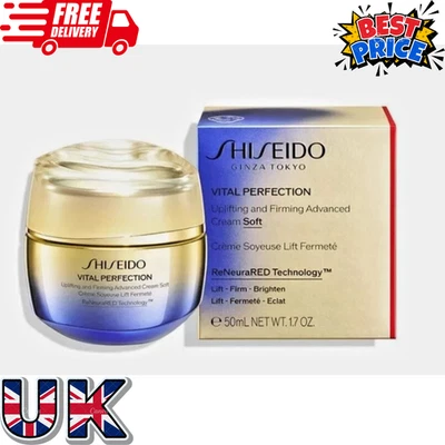 BRANDED Shiseido Vital Perfection,Uplifting and Firming Cream 50ml Anti-Aging UK Seller