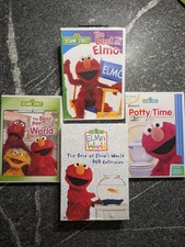 LOT of 6 Elmo DVDs Sesame Street Best of Elmo, Potty Time, Pet in the world