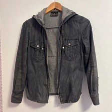USED FENDI HOODED DENIM JACKET GOOD