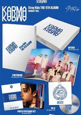 STRAY KIDS [KARMA] The 4th Album CD+Photo Book+10 Card+Sticker+