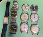 Vintage Watch Lot ALL RUNNING! Seiko Bulova Zodiac Yema Roamer Helbros Lip