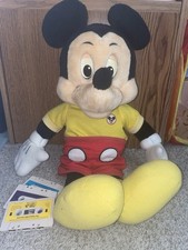 Disney Mickey Mouse Plush Talking Cassette Pl...
