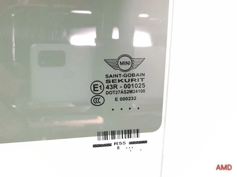 Mini Cooper S R55 Clubman 2009 puerta del conductor izquierda ventana vidrio tintado 51337168063 Foto 4 de 4