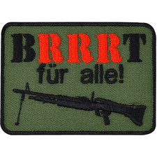 Aufn&auml;her Milit&auml;r BRRRT f&uuml;r alle Spa&szlig; Aufb&uuml;gler Army Morale Patch 70x50mm