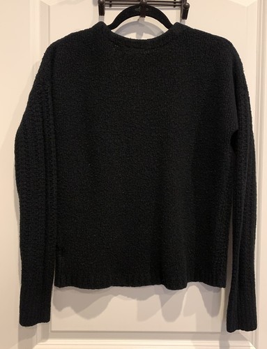 GAP Sweater Ribbed Crew Neck Wool/Alpaca Blend Long Sleeve Women’s XS Black