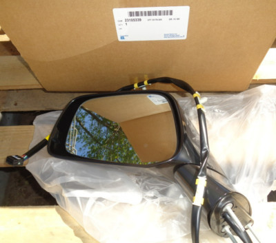 NOS 2014 2015 CHEVY CORVETTE EXPORT LH SIDE MIRROR POWER NEW OEM GM 23105339