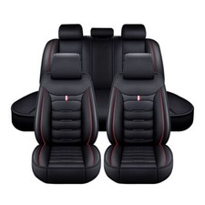 5-seats Full Set Car Seat Cover Deluxe Leather Front Rear Protectors For Audi 5-seats Full Set Car Seat Cover Deluxe Leather Front Rear Protectors For Audi