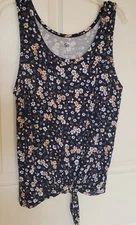 SO Women's Blue Floral Tank M
