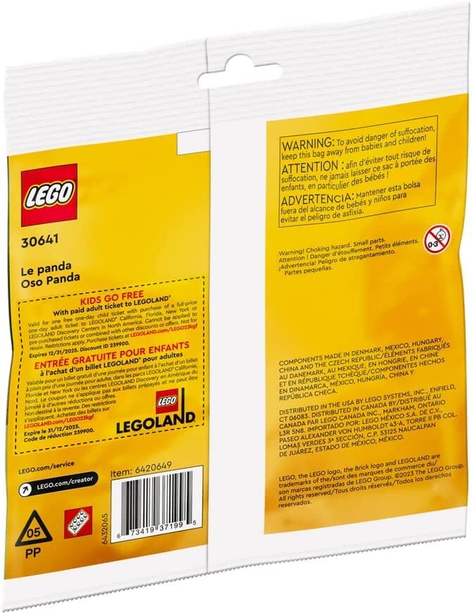 LEGO: Creator - Panda Bear (83 Pieces, 30641) | eBay