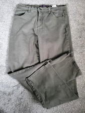 Women's Gloria Vanderbilt Amanda Straight Green Wash Stretch Blue Jeans Size 8