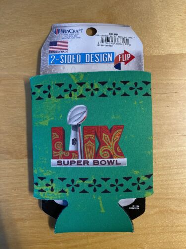 2025 Super Bowl 59 LIX Can Cooler Koozie Eagles Chiefs NOLA Official Lot of 2 - Picture 2 of 3