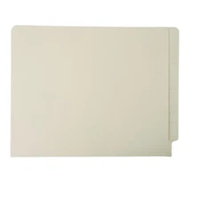 50 Folders Smead End Tab File Folder Reinforced Straight-Cut Letter Size Manila