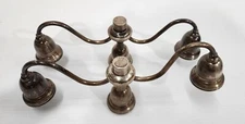 Pair of Westmorland Sterling Silver 3 Arm Candle Stick Holder Candlebra Inserts