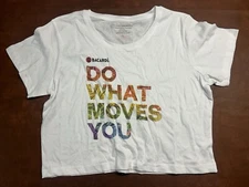 Bacardi Rum Short Sleeve Women’s T Shirt Crop Top “Do What Moves You” - Large