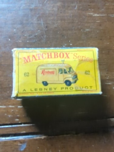 Matchbox Lesney n. 62 ""Rentaset"" furgone servizio TV in scatola originale - Foto 9 di 9