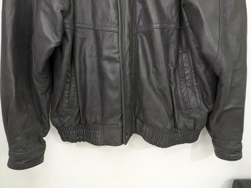 Vintage Lederjacke UK 46" dunkelgrau Bomber C&A Canada - Bild 2 von 14