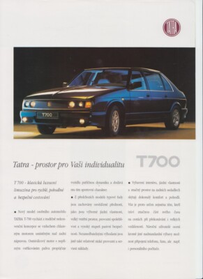 Tatra T700 Brochure, 1997