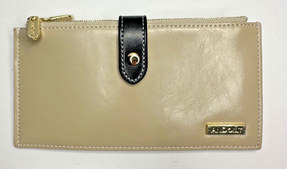 Andoilt Womens Genuine Leather Wallet RFID Blocking Credit Card Holder