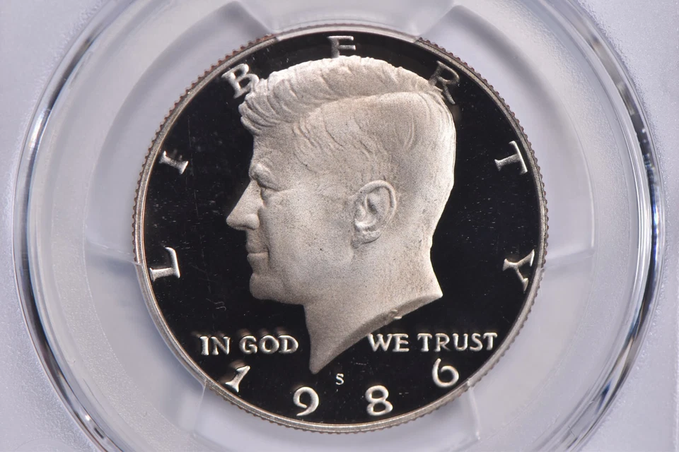 PR69 DCAM 1986-S Kennedy Half Dollar PCGS Blue Lbl - Image 3 of 4
