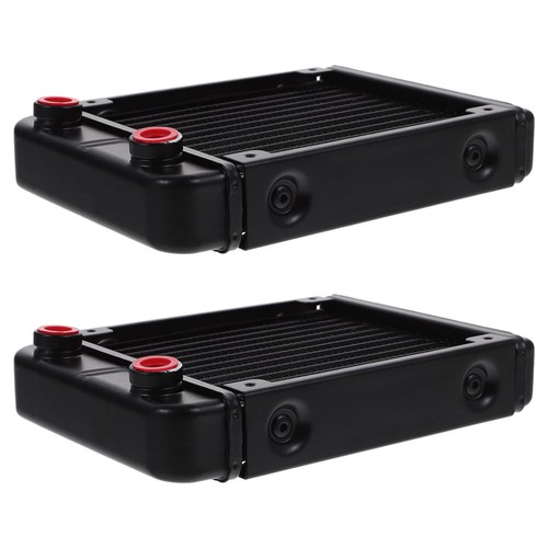 2 Pcs Wasserkühlung Kühler Computerheizkörper Flüssiger CPU-Kühler - Afbeelding 2 van 12