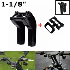 Club Style 1-1/8" Handlebar Riser & Gauge Mount for Harley M8 Softail 2018-2024