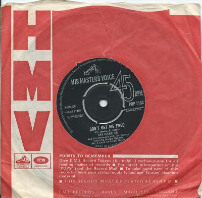 Ray Charles:Don't set me free/The brightest smile in town:HMV:Northern Soul 