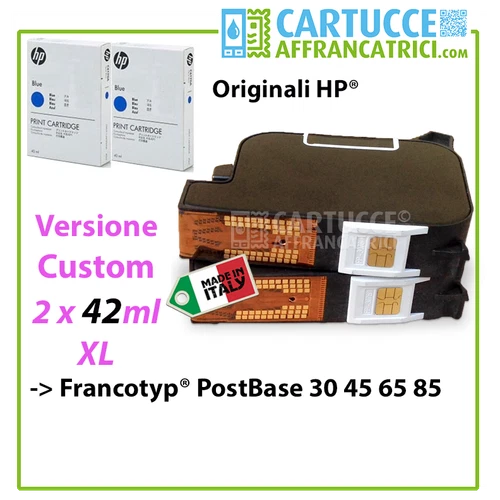 Set Cartucce HP 42ml XL Blu 58.0052.3026.00 PostBase 30,45,65/Q-econ Q2354A FP