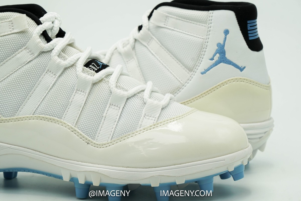 jordan 11 football cleats white