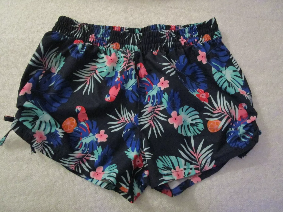 Girls Size 14 Kmart elastic waist swim board Shorts. floral