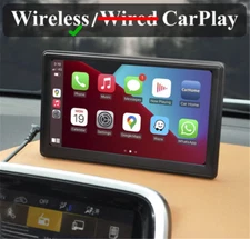 7inch Touch Screen Portable Monitor Car MP5 Player Wireless Carplay Android Auto