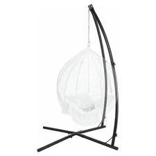 Heavy Duty Steel Hammock C Stand Solid Frame Stand for Porch Swing Hammock Chair